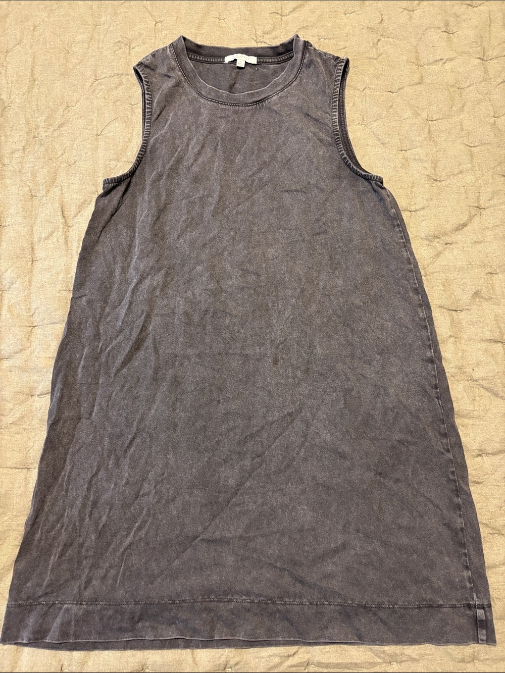 Z SUPPLY Sleeveless Washed Charcoal Tank Dress